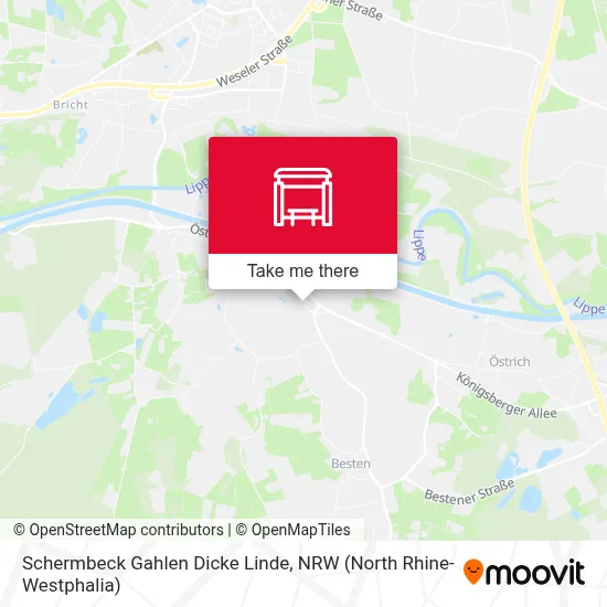 Schermbeck Gahlen Dicke Linde map