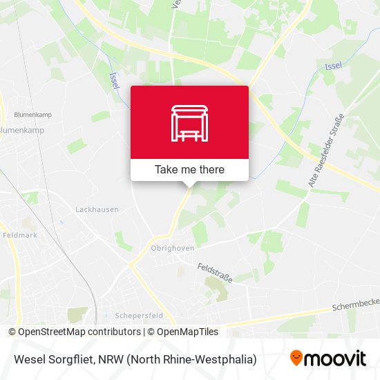 Карта Wesel Sorgfliet