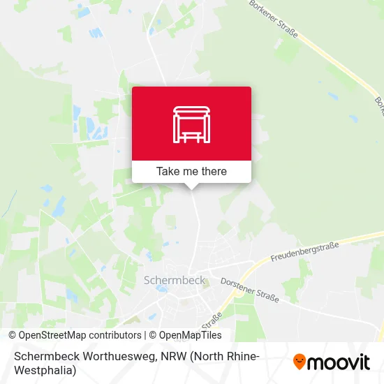 Schermbeck Worthuesweg map