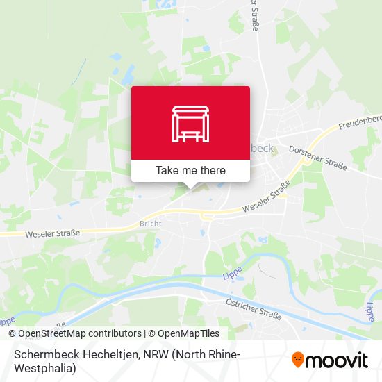 Schermbeck Hecheltjen map