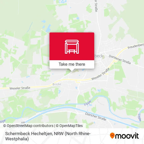 Карта Schermbeck Hecheltjen