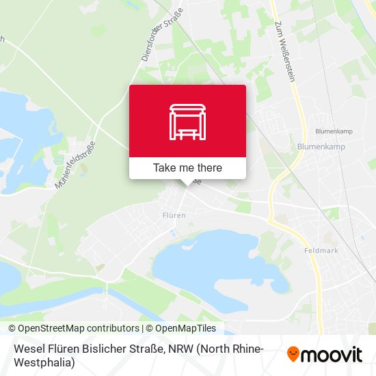 Wesel Flüren Bislicher Straße map