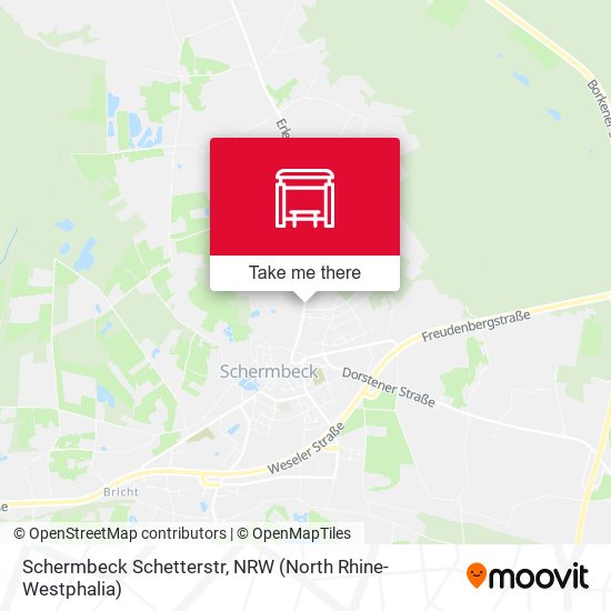 Schermbeck Schetterstr map
