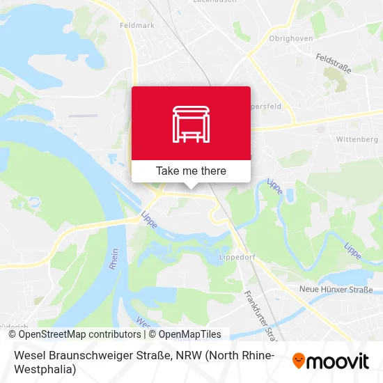 Wesel Braunschweiger Straße map