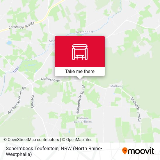 Schermbeck Teufelstein map