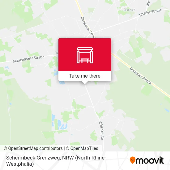 Schermbeck Grenzweg map