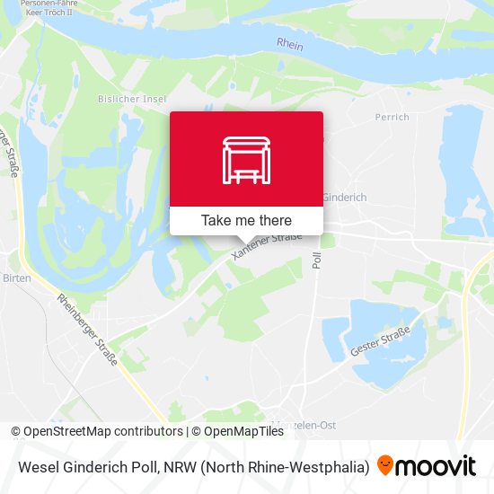Wesel Ginderich Poll map