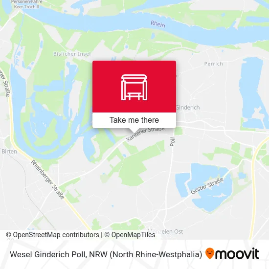 Карта Wesel Ginderich Poll