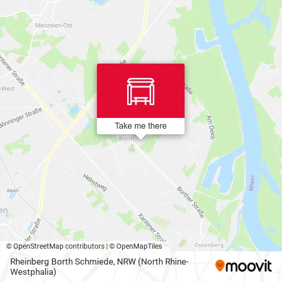 Карта Rheinberg Borth Schmiede