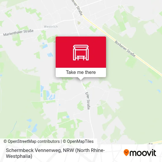 Schermbeck Vennenweg map