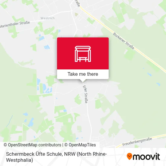 Schermbeck Üfte Schule map