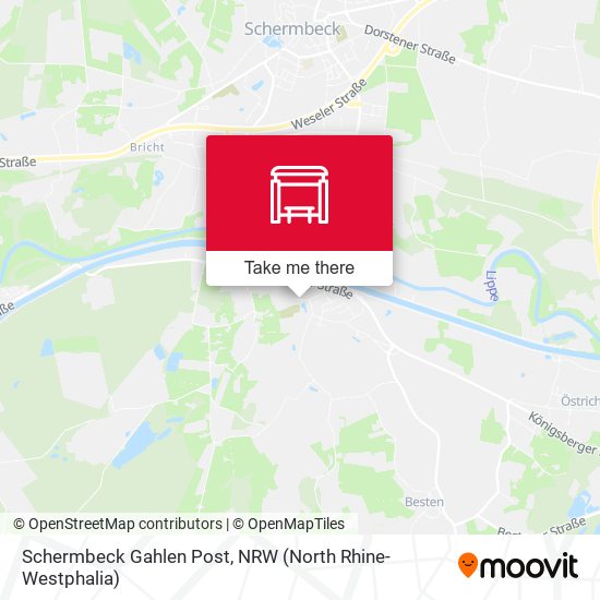 Schermbeck Gahlen Post map