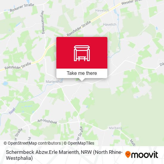 Schermbeck Abzw.Erle Marienth map