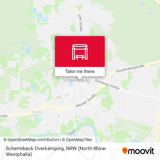 Карта Schermbeck Overkämping