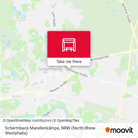 Schermbeck Marellenkämpe map