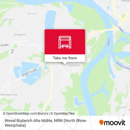 Карта Wesel Büderich Alte Mühle