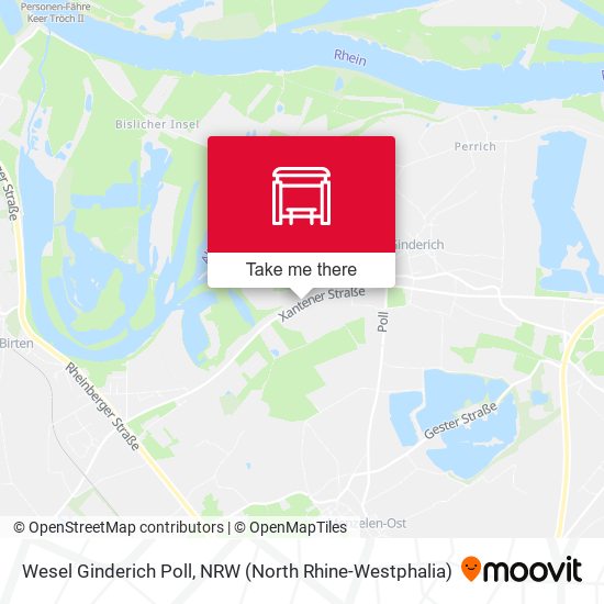 Wesel Ginderich Poll map