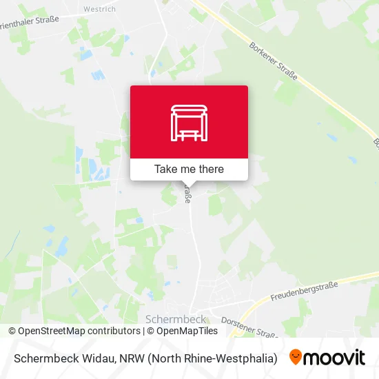 Карта Schermbeck Widau