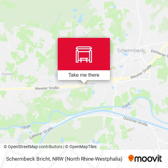 Карта Schermbeck Bricht