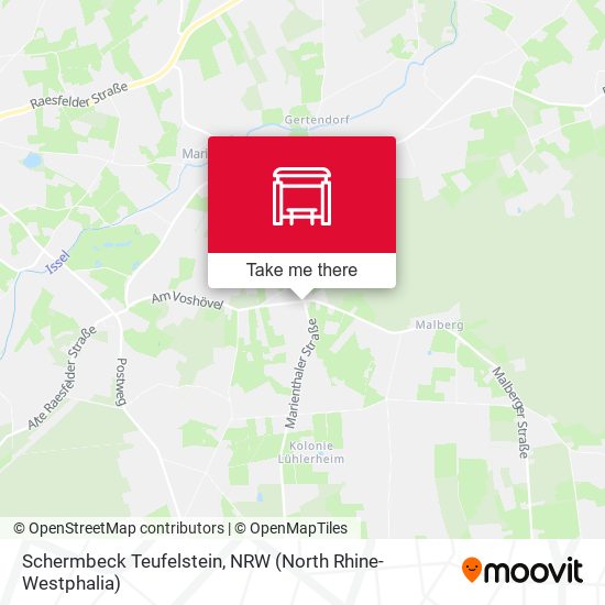 Schermbeck Teufelstein map