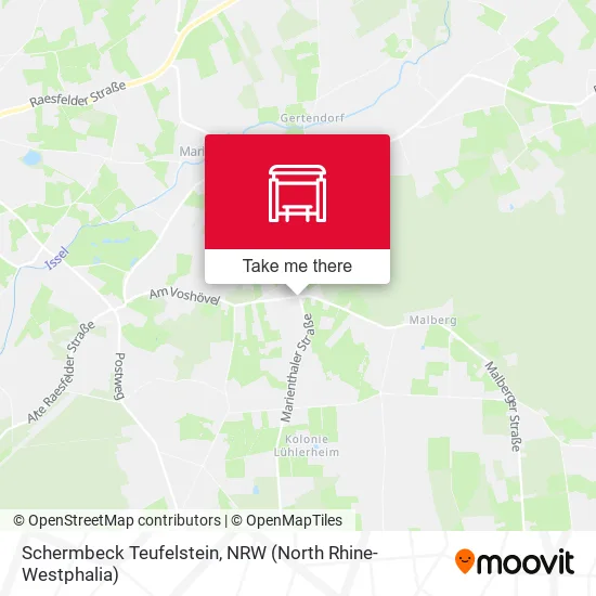 Карта Schermbeck Teufelstein