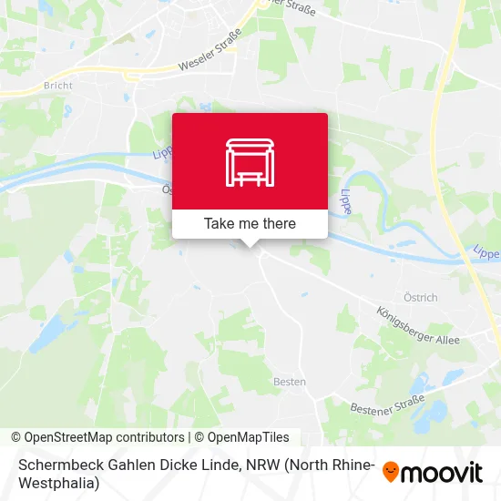 Schermbeck Gahlen Dicke Linde map