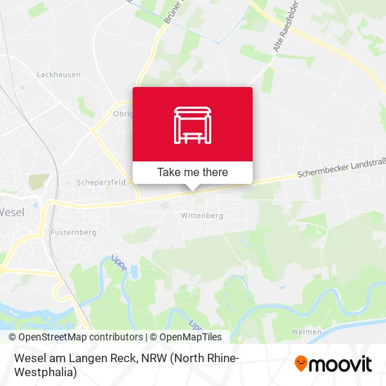 Карта Wesel am Langen Reck