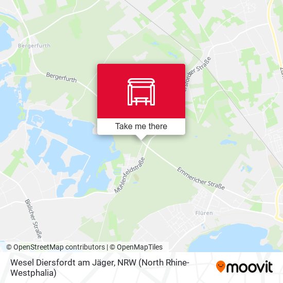 Wesel Diersfordt am Jäger map