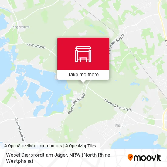 Карта Wesel Diersfordt am Jäger