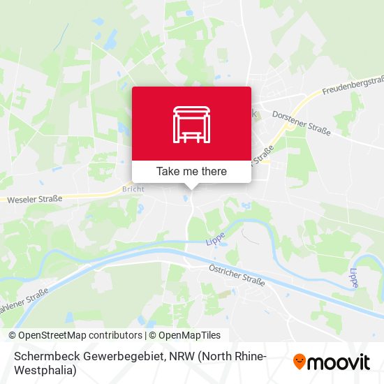 Schermbeck Gewerbegebiet map