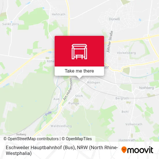 Eschweiler Hauptbahnhof (Bus) map
