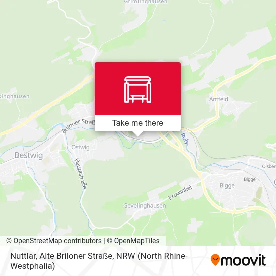 Nuttlar, Alte Briloner Straße map