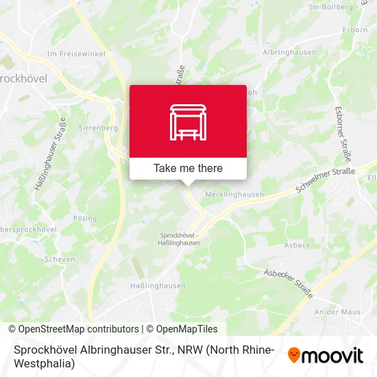 Карта Sprockhövel Albringhauser Str.