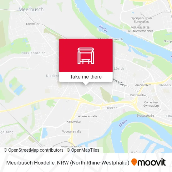 Meerbusch Hoxdelle map