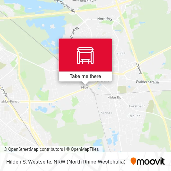 Hilden S, Westseite map