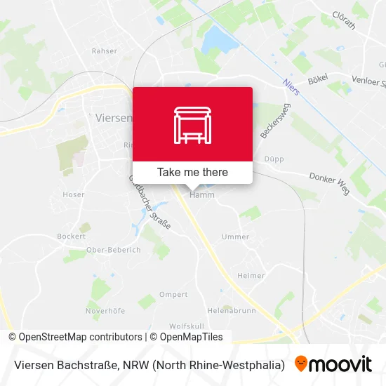 Viersen Bachstraße map