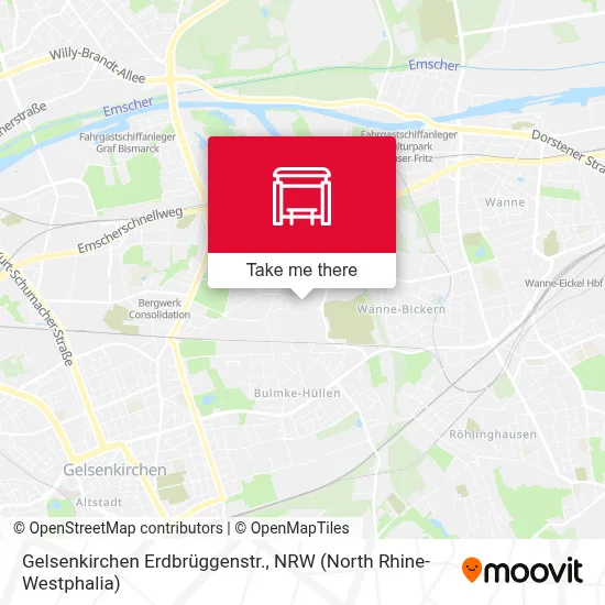 Gelsenkirchen Erdbrüggenstr. map