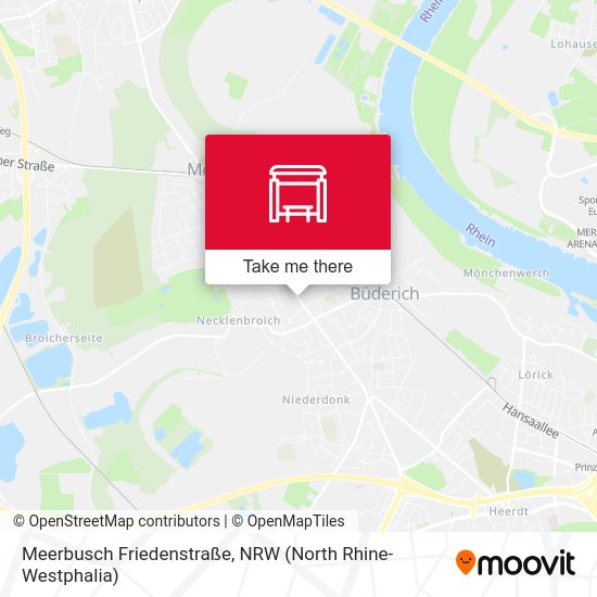 Meerbusch Friedenstraße map