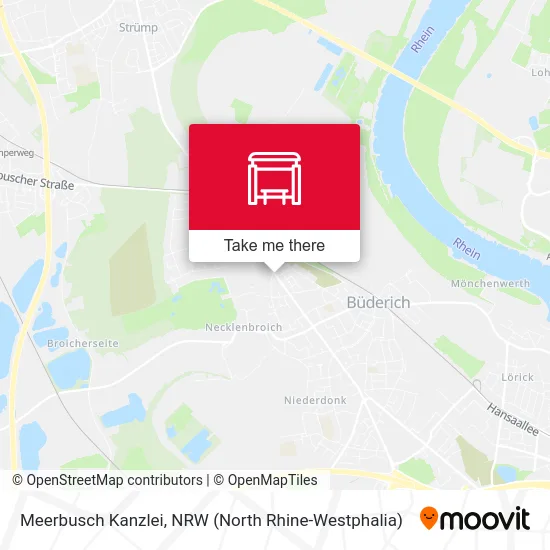 Карта Meerbusch Kanzlei