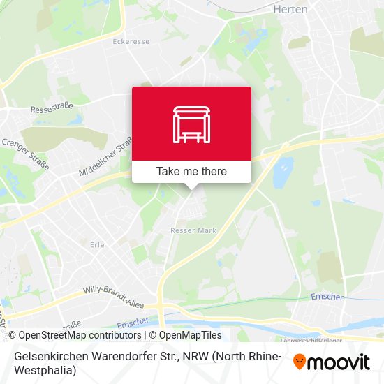 Gelsenkirchen Warendorfer Str. map
