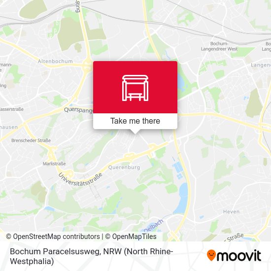 Bochum Paracelsusweg map
