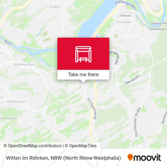 Witten Im Röhrken map