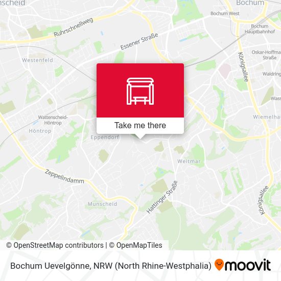 Bochum Uevelgönne map
