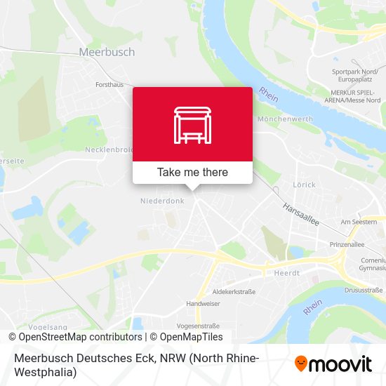 Meerbusch Deutsches Eck map