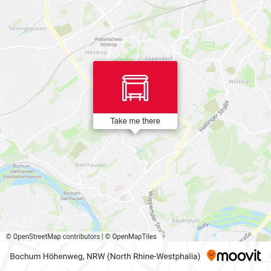 Bochum Höhenweg map