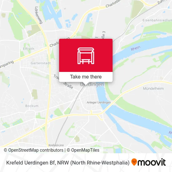 Карта Krefeld Uerdingen Bf