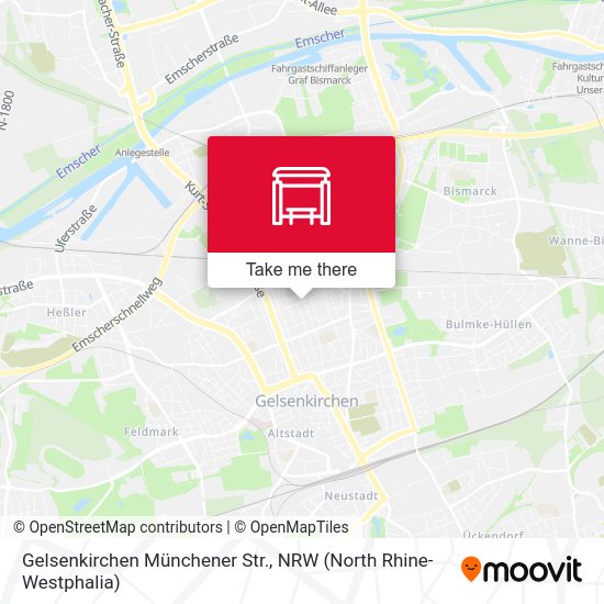 Gelsenkirchen Münchener Str. map
