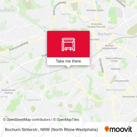 Карта Bochum Sinterstr.