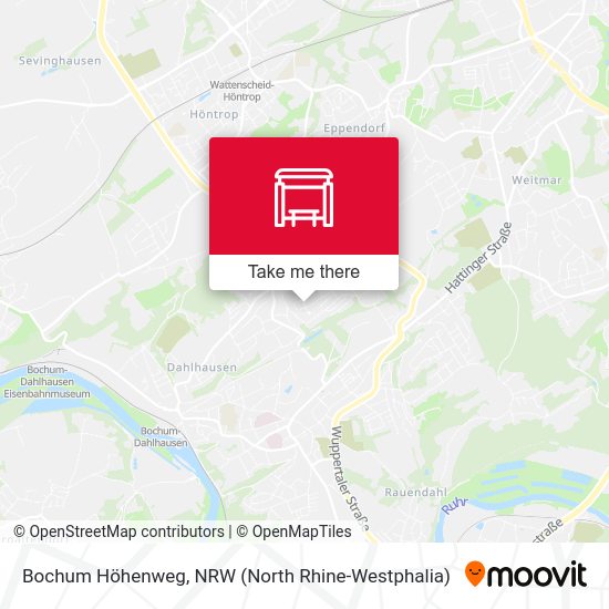 Bochum Höhenweg map