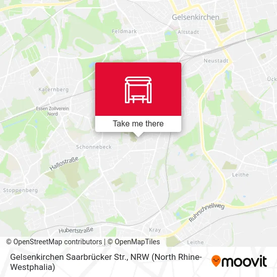 Карта Gelsenkirchen Saarbrücker Str.